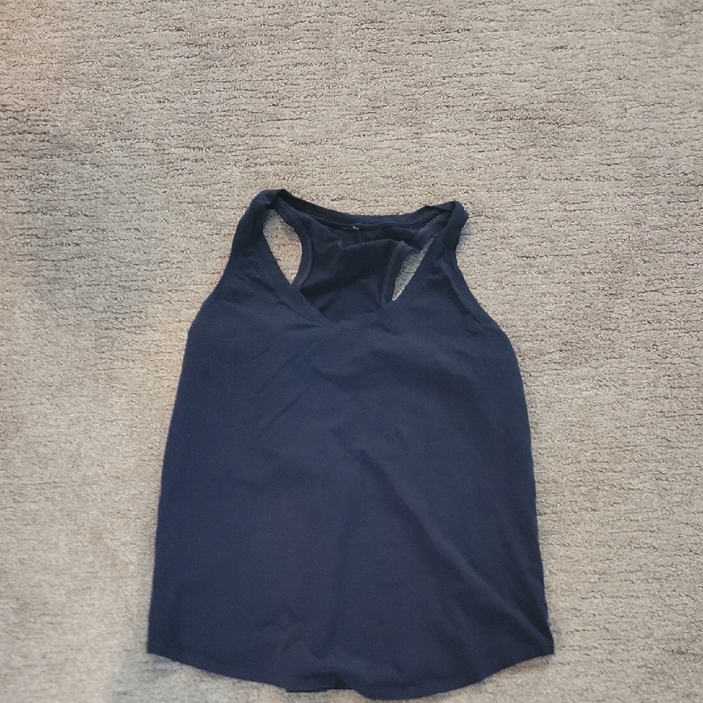 Lululemon Athletica Blue Sleeveless Tank Top